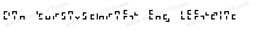 Din Kursivschrift Eng Leftalic字体转换